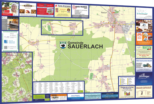 Karte von Sauerlach